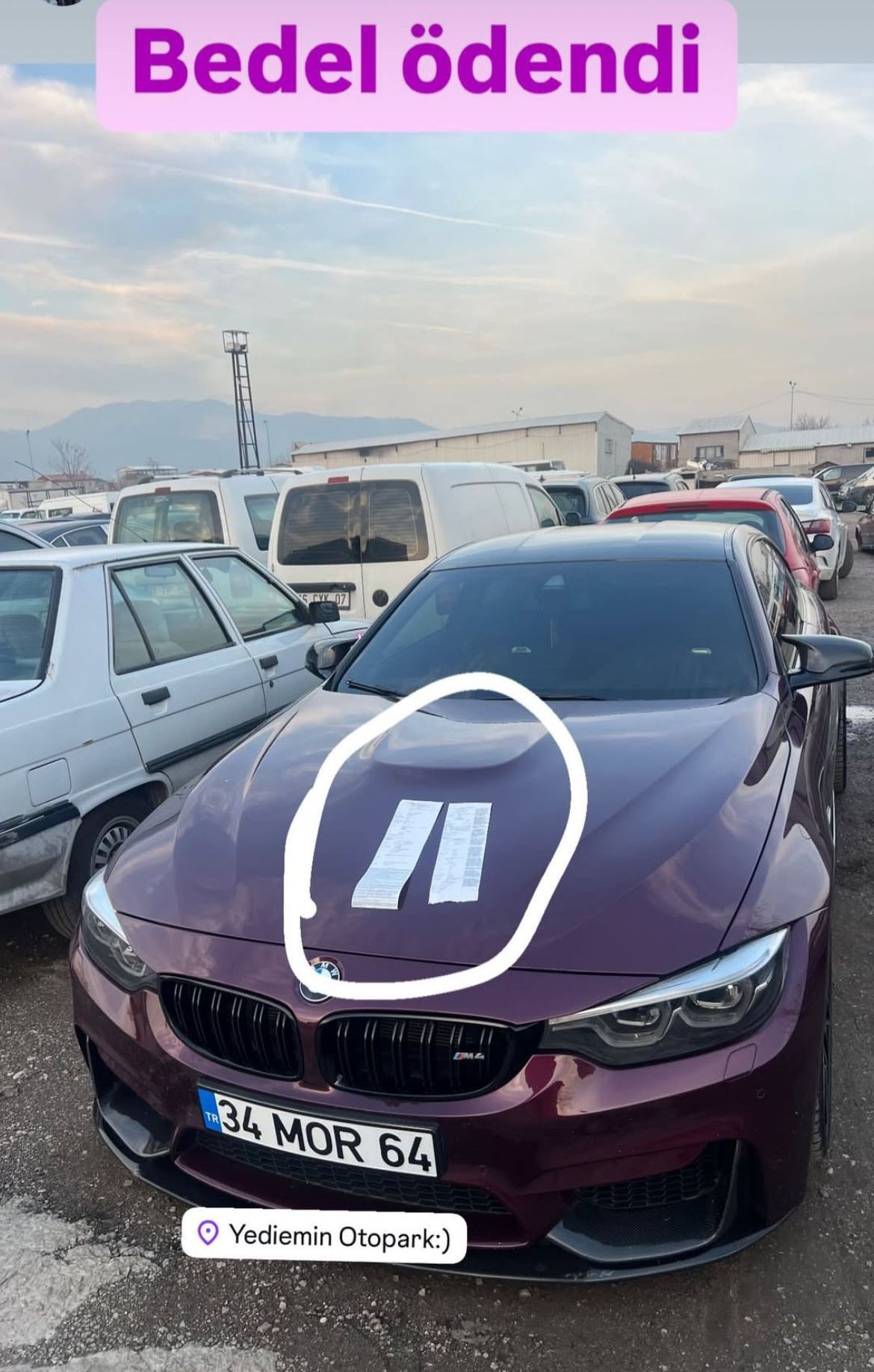 Konvoyda drift atmıştı, cezadan sonra 'Bedel ödendi' diye paylaşım yaptı