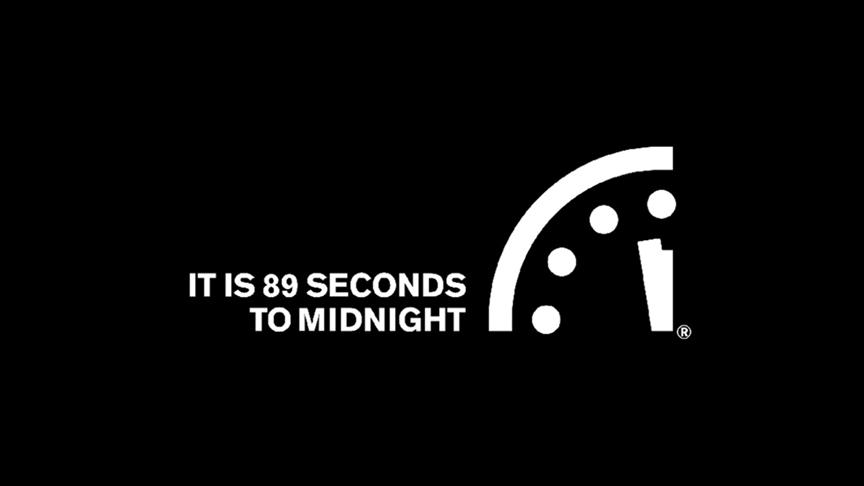 "Kıyamet Saati" gece yarısına 89 saniye olarak yeniden ayarlandı