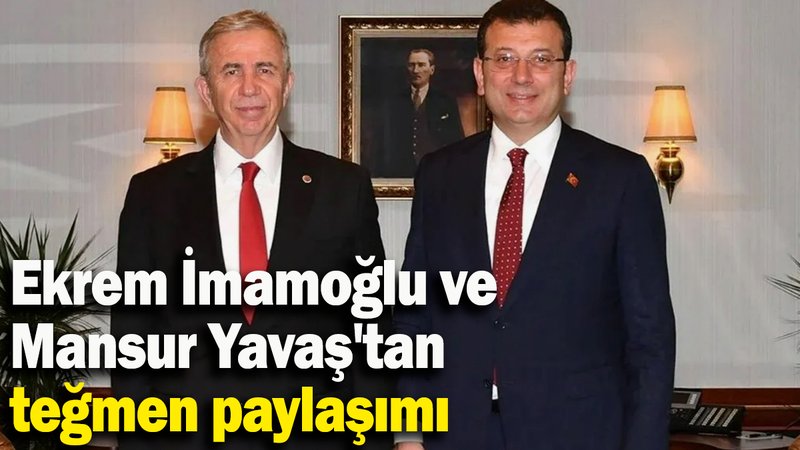 Ekrem İmamoğlu ve  Mansur Yavaş'tan teğmen paylaşımı
