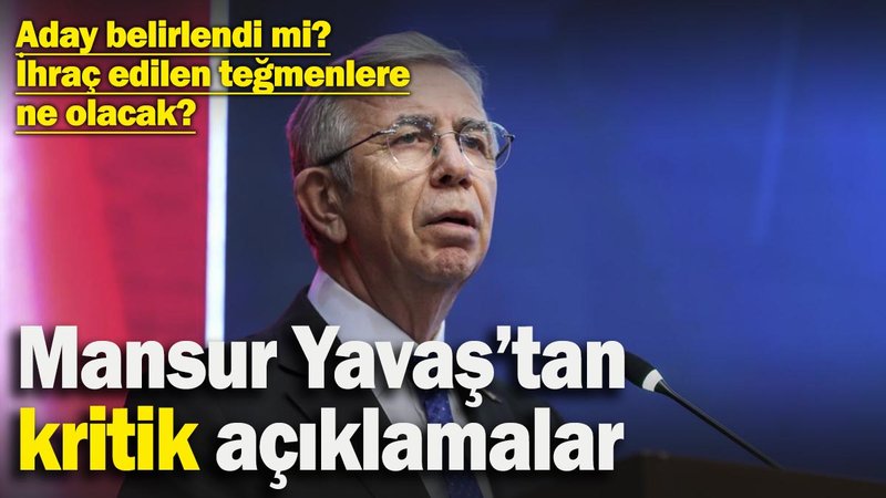 Mansur Yavaş'tan gündeme dair açıklamalar! İhraç edilen teğmenlere ne olacak?