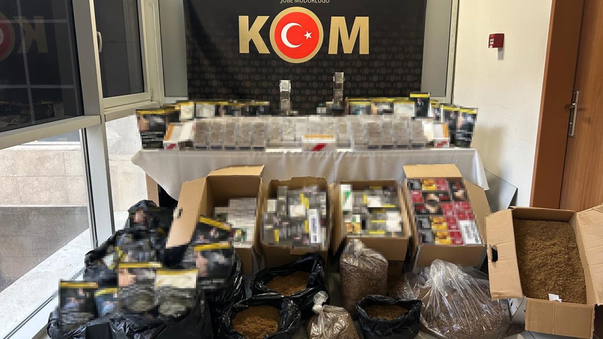 Kütahya'da operasyon! 59 bin makaron ele geçirildi