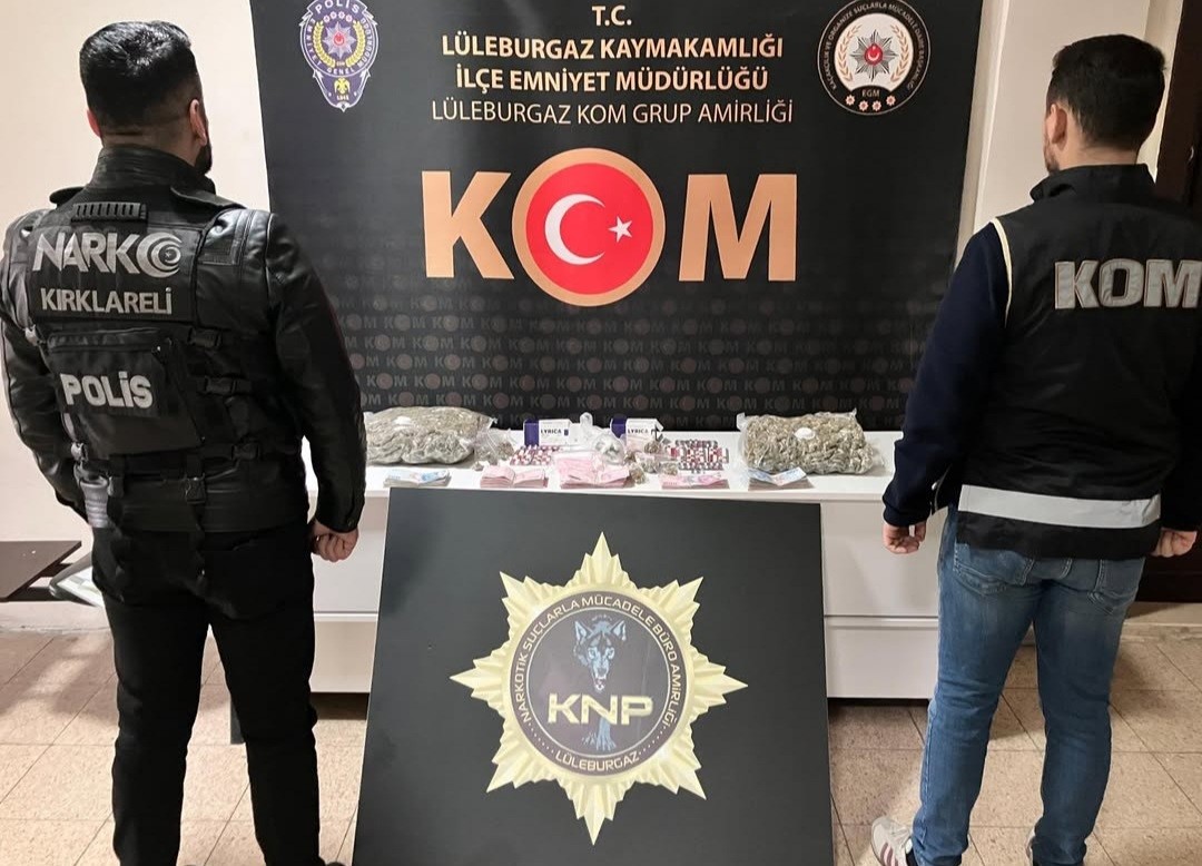 Kırklareli’de uyuşturucu operasyonu: 2 tutuklama