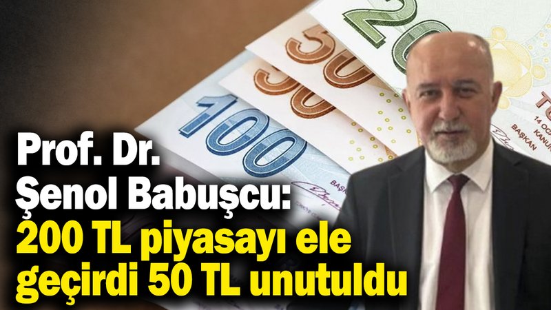 Prof. Dr. Şenol Babuşcu: 200 TL piyasayı ele geçirdi, 50 TL unutuldu