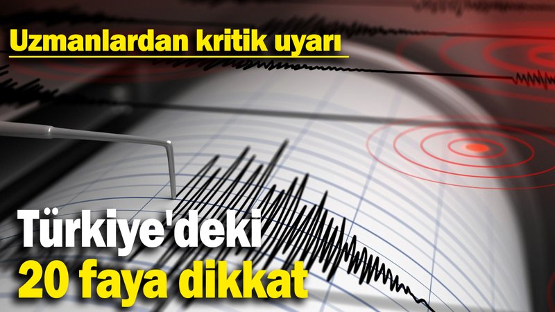 Uzmanlardan kritik uyarı: Türkiye'deki 20 faya dikkat