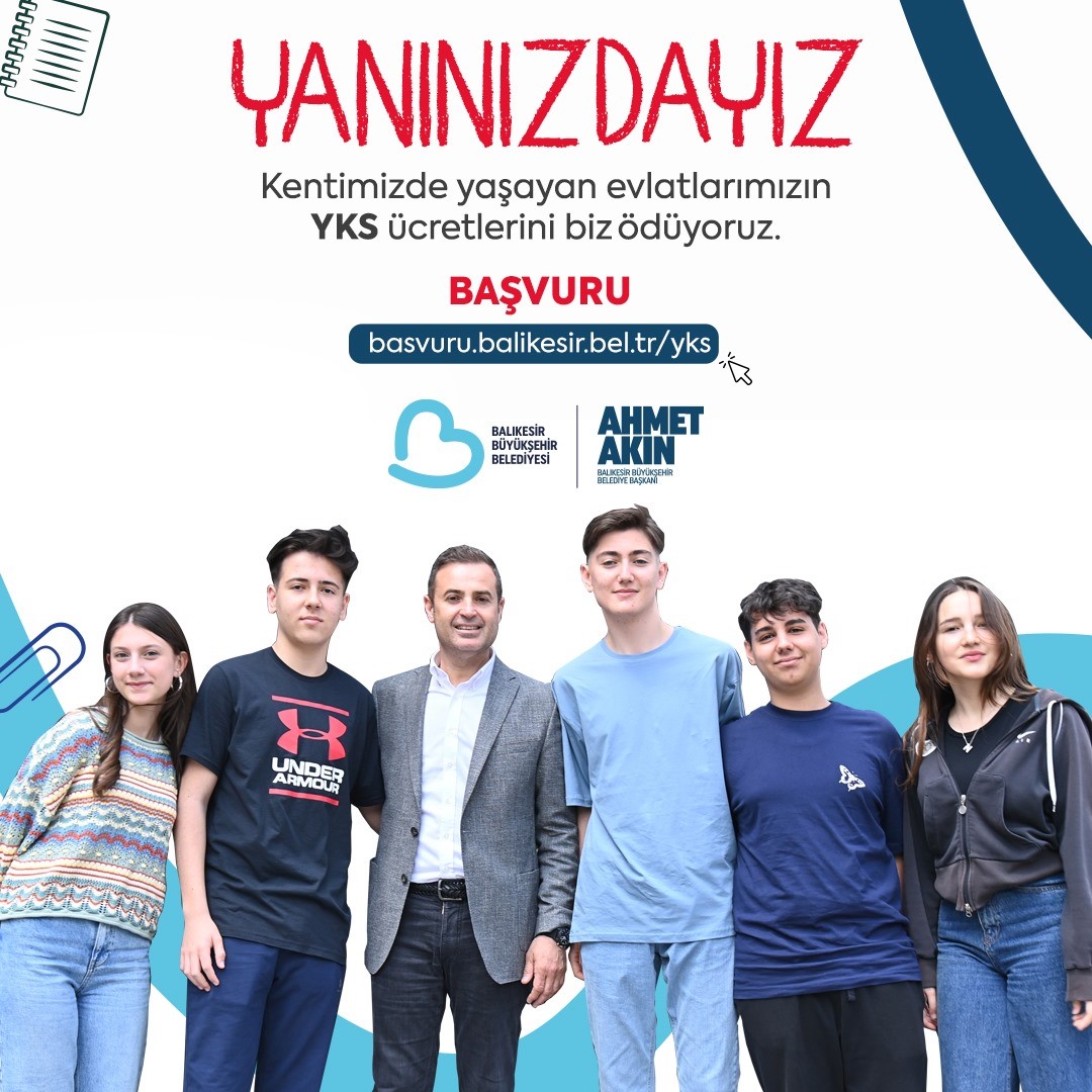 Balıkesir’de öğrencilerin YKS sınav ücretleri Büyükşehir tarafından ödenecek