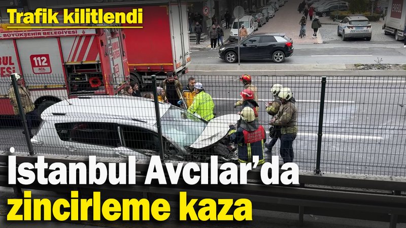 İstanbul- Avcılar D-100’de zincirleme kaza: 2 yaralı