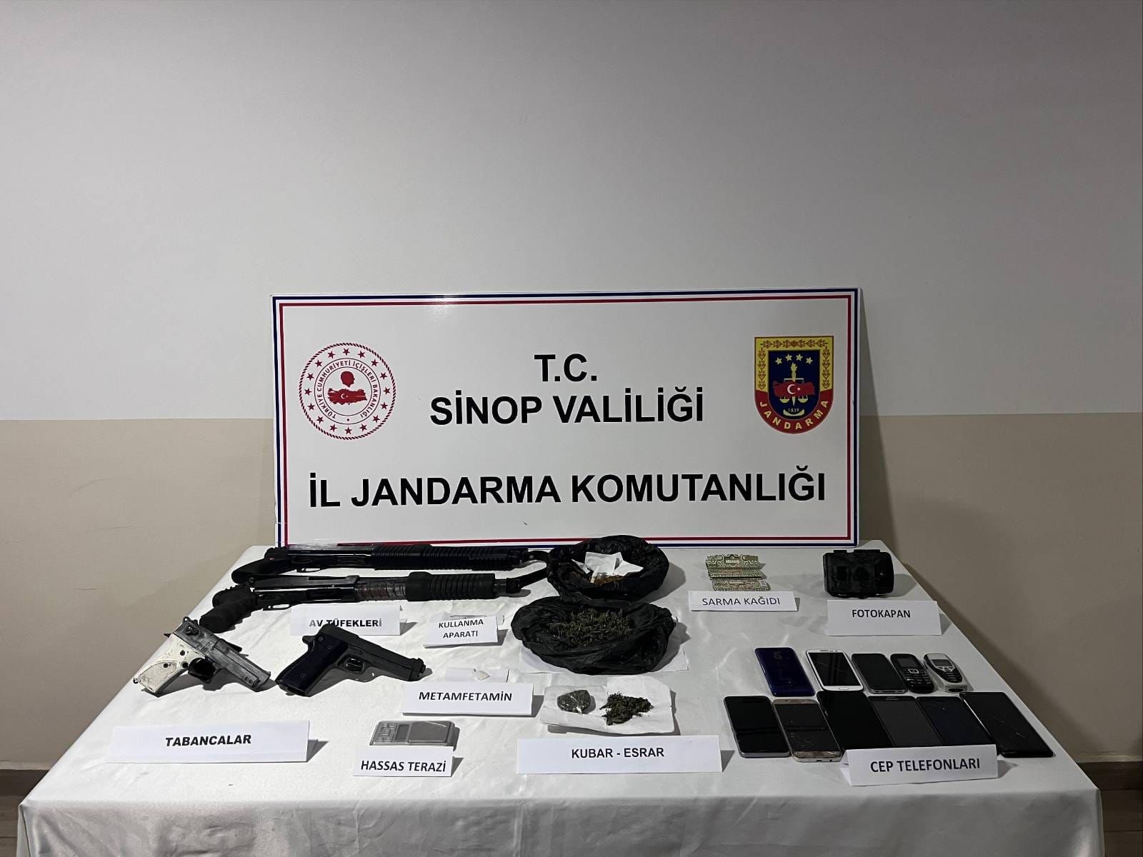 Sinop’ta uyuşturucu operasyonu: 2 gözaltı