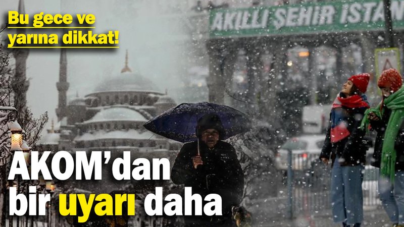 AKOM'dan İstanbullulara bir uyarı daha: Buzlanma ve don olaylarına karşı dikkat!