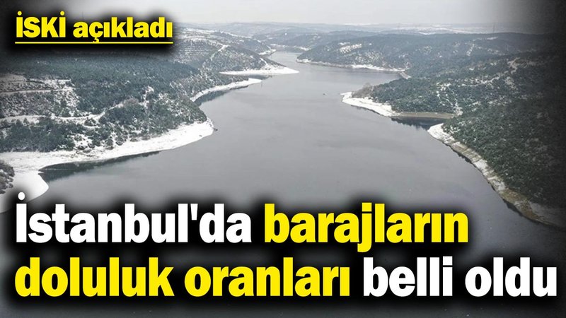 İstanbul'da barajların doluluk oranları belli oldu! İSKİ açıkladı