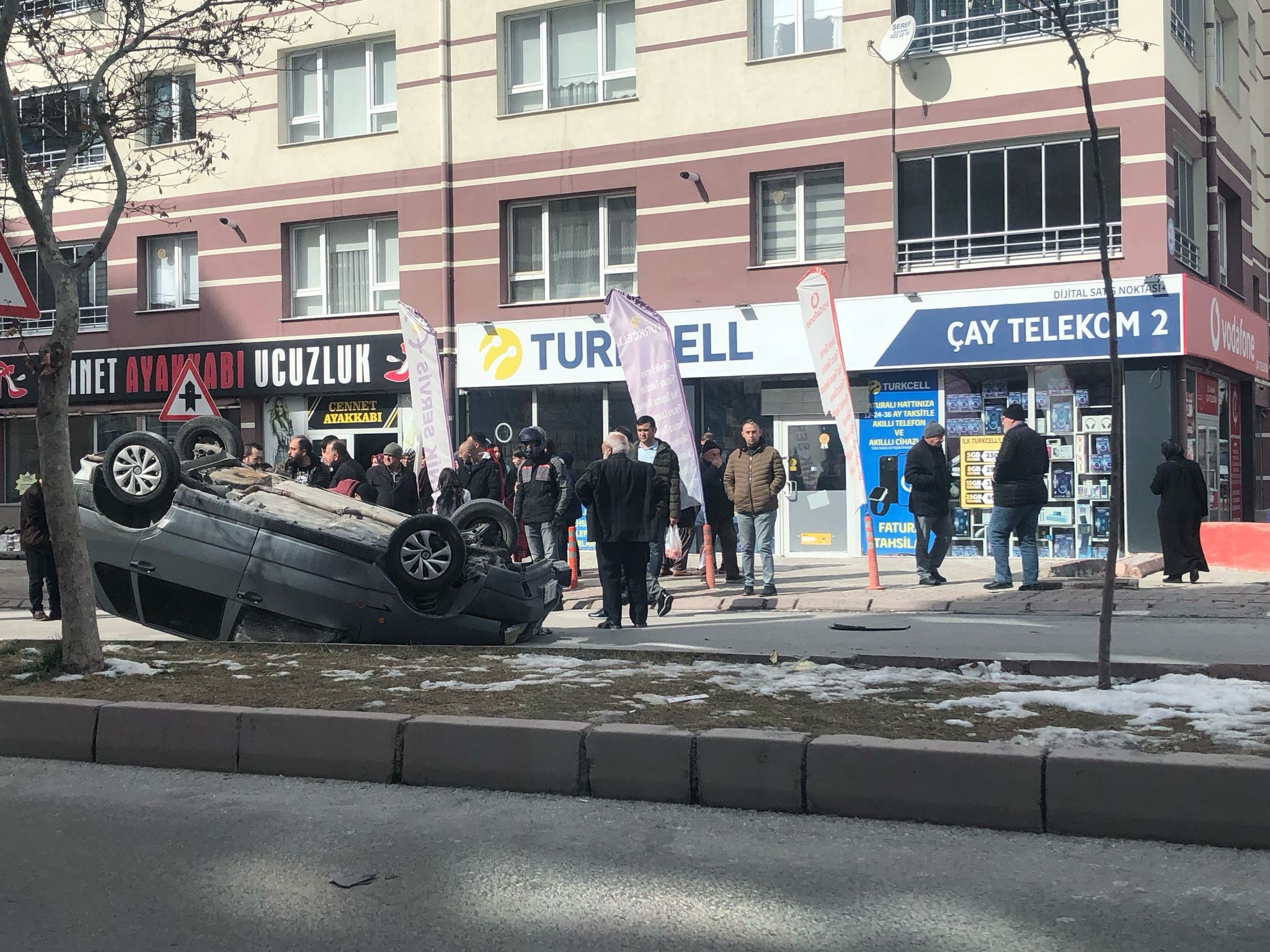 Kayseri'de otomobil takla attı: 1 yaralı