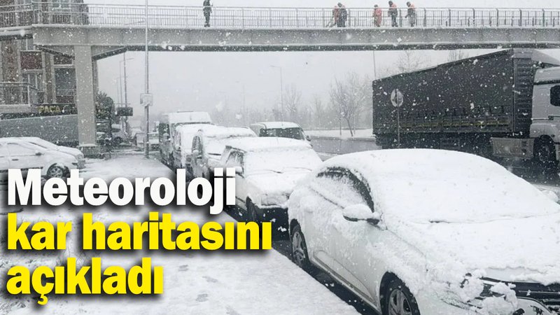 Meteoroloji  kar haritasını açıkladı