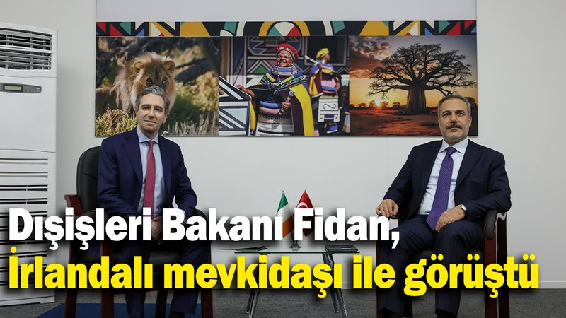 Dışişleri Bakanı Fidan, İrlandalı mevkidaşı Harris ile görüştü