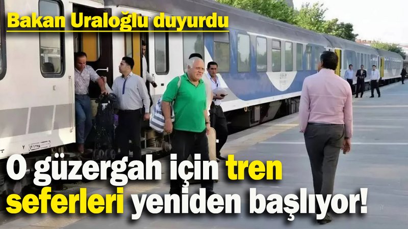 O güzergah için tren  seferleri yeniden başlıyor!