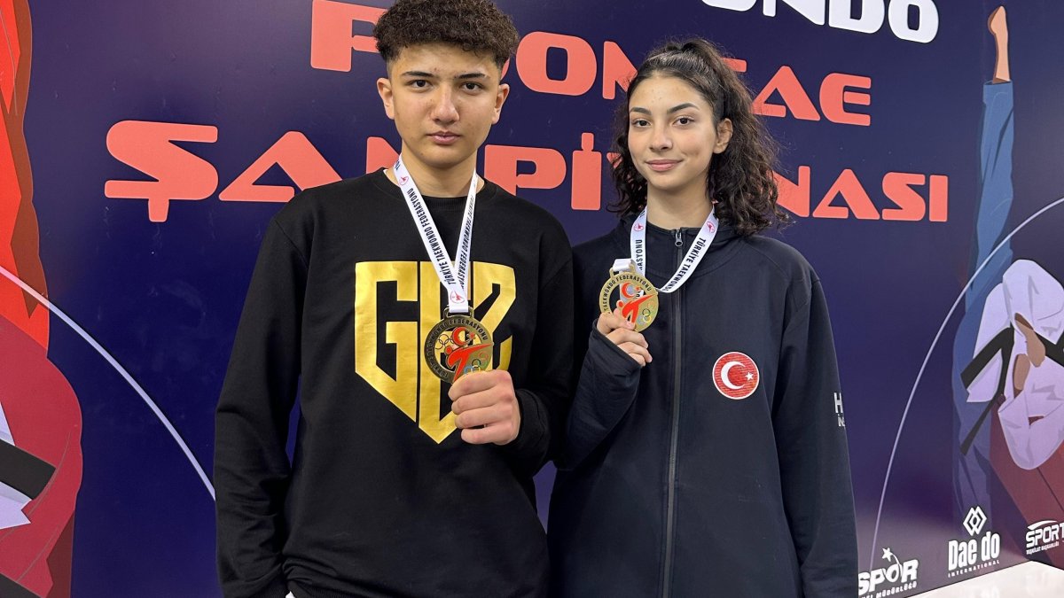 Aydınlı tekvandocular şampiyonaya damga vurdu