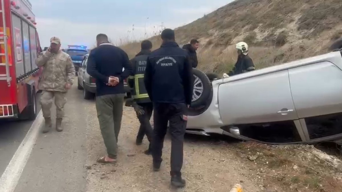 Batman'da feci kaza! Kontrolden çıkan araç takla attı