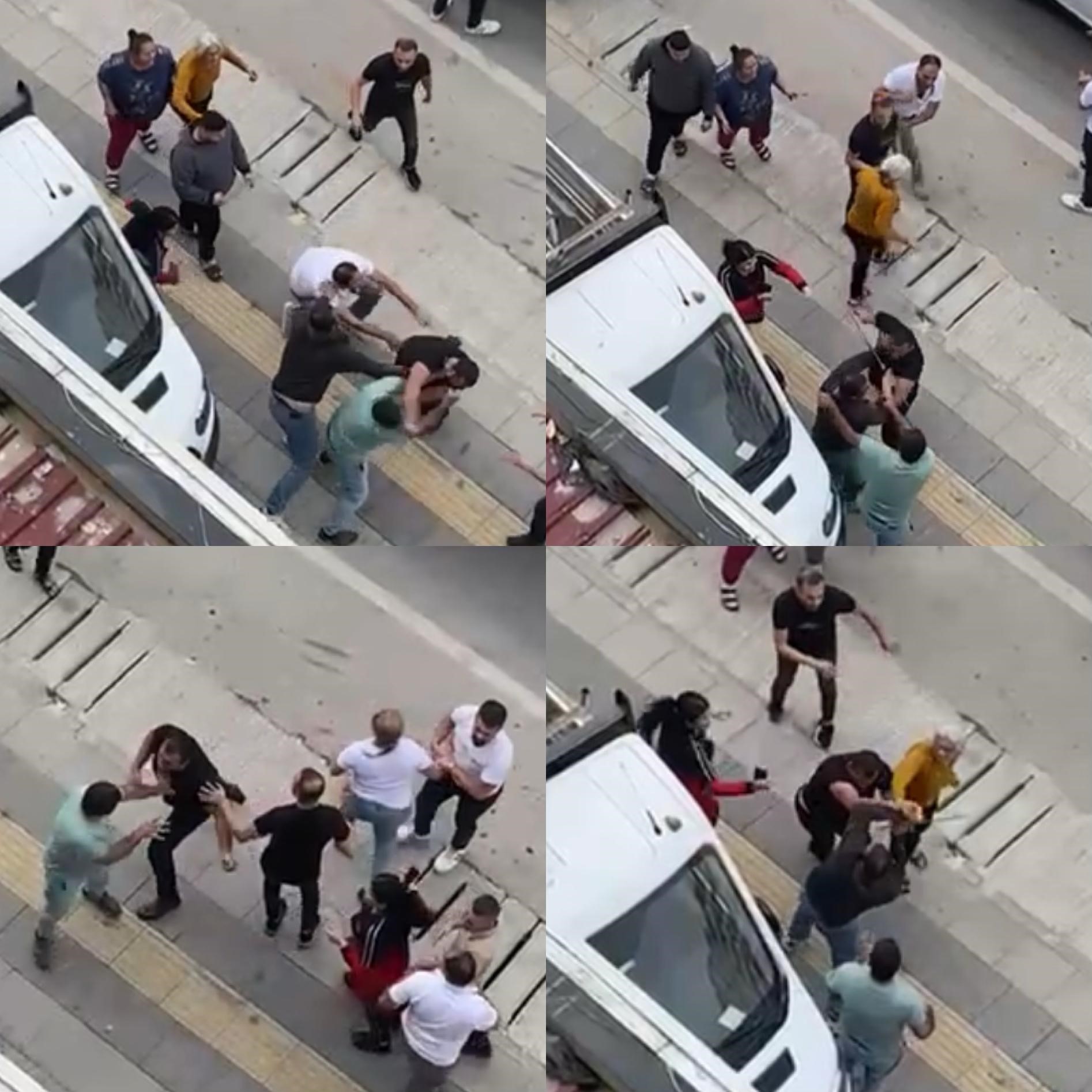 Trafikte tartışma yumruklu kavgaya dönüştü