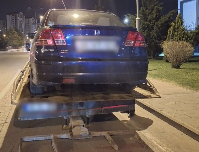 Kayseri'de bin 468 araca ceza