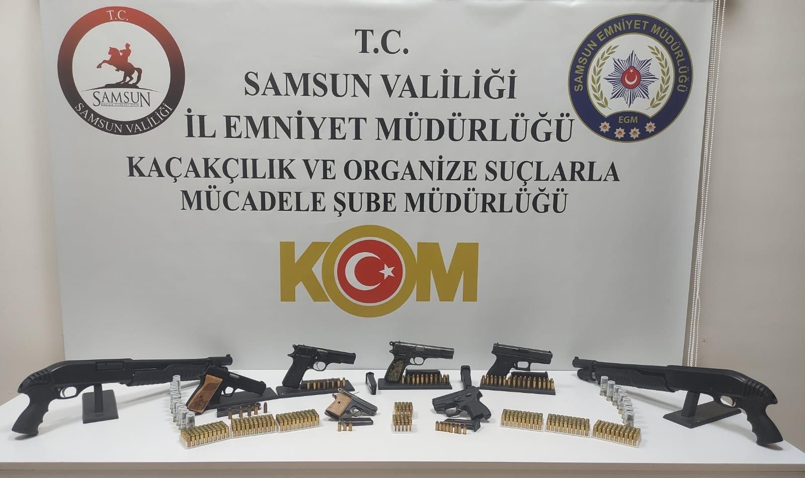 Samsun'da silah operasyonu: 2 kişi gözaltına alındı