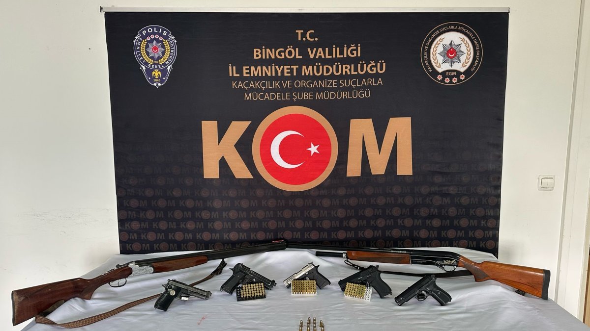 Bingöl’de silah kaçakçılığı operasyonu: 2 tutuklama