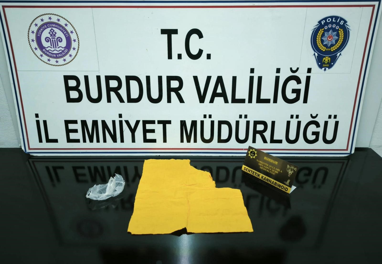 Burdur’da uyuşturucu operasyonunda 1 şüpheli tutuklandı
