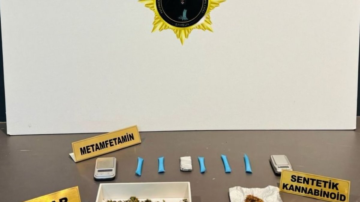 Samsun'da uyuşturucu operasyonu: 3 gözaltı
