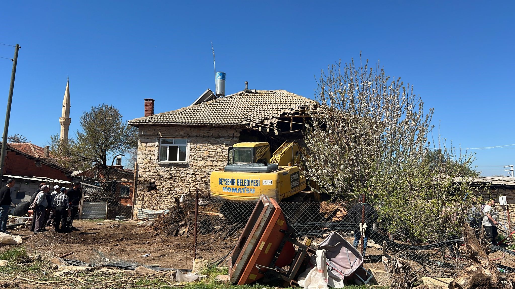 Konya’da korkutan ev yangını