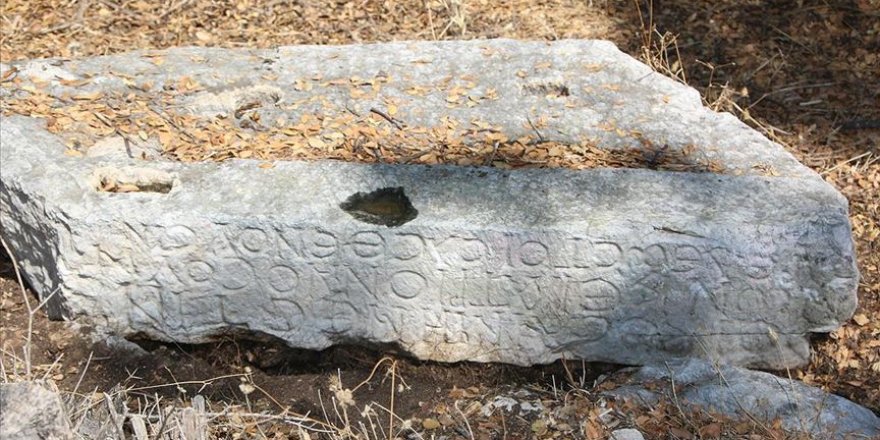Muğla'da antik kent yakınlarında yazıtlar bulundu
