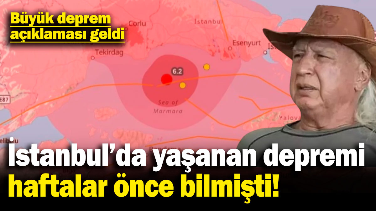 İstanbul'da yaşanan depremi haftalar önce bilmişti! Üşümezsoy'dan büyük deprem açıklaması