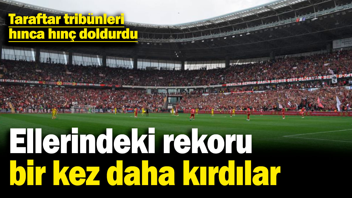 Eskişehirspor tarihi taraftar rekorunu bir kez daha kırdı!