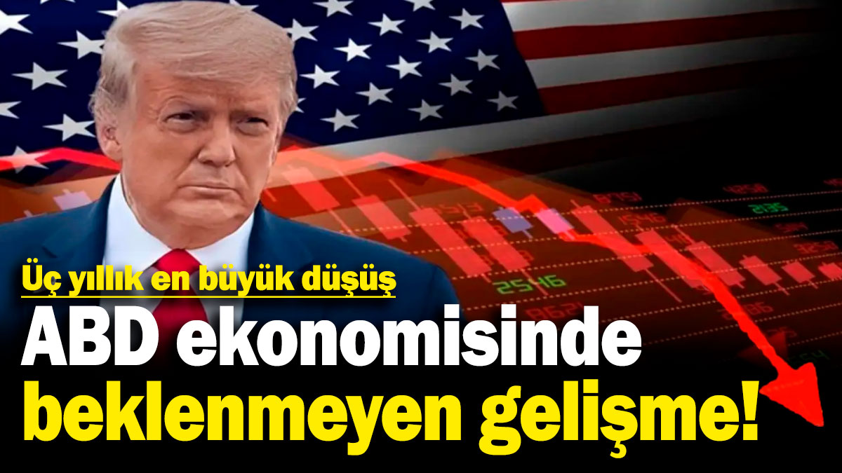ABD ekonomisinde beklenmeyen gelişme! 2022'den bu yana en büyük düşüş