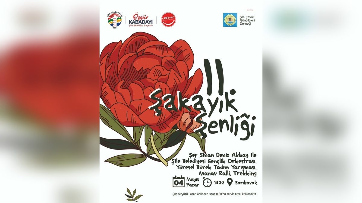 Şile'de 11. Şakayık Şenliği Başlıyor