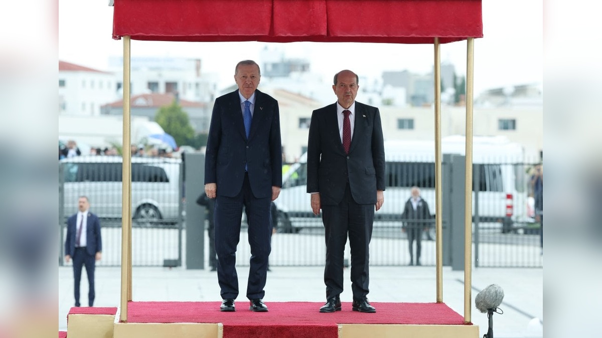 Erdoğan, KKTC Cumhuriyet Yerleşkesi'nin açılışında konuştu