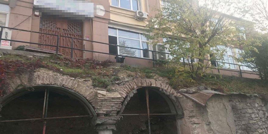 1600 yıllık sarnıca metal ayak desteği