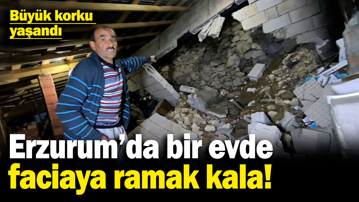 Erzurum'da bir evde faciaya ramak kala! Büyük korku yaşandı