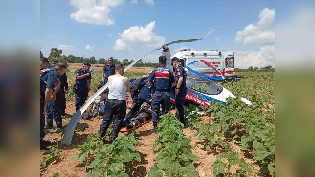 Adana'da cayrokopter kazası: Bir subay, bir astsubay yaralandı