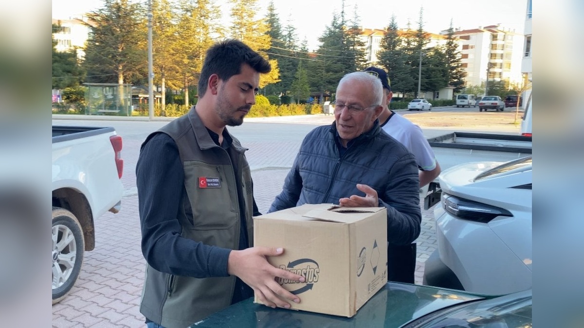 Bitkin halde bulunan delice doğan, yetkililere teslim edildi