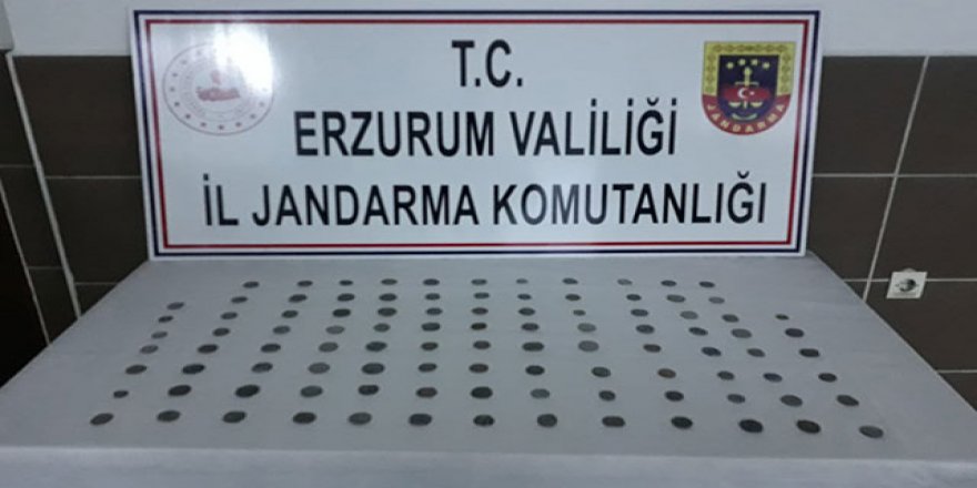 Bizans dönemine ait 101 sikke ele geçirildi