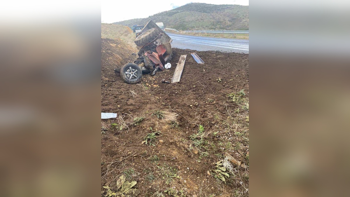 Yahyalı'da traktör kazası: 1 yaralı