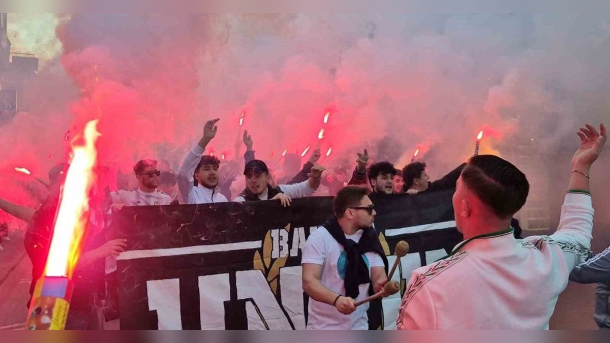 Bartın'da Fenerbahçe-Beşiktaş derbisi öncesi taraftar yürüyüşü