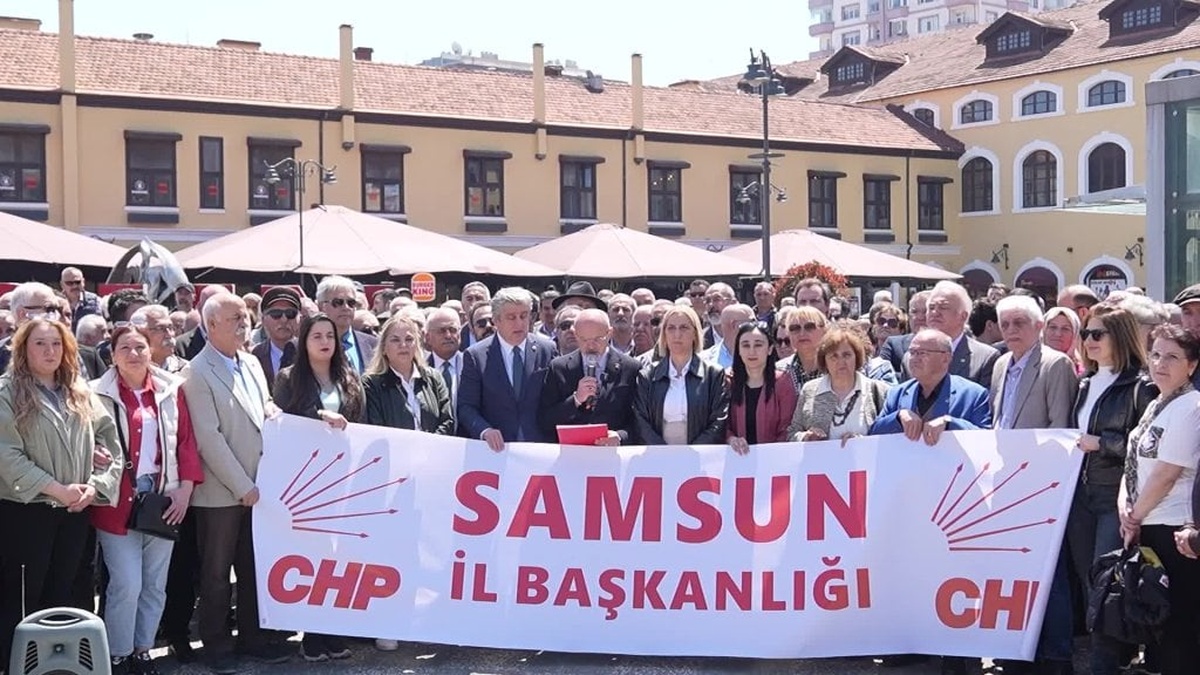 CHP Samsun: 'Özgür Özel ve Ekrem İmamoğlu'nun Arkasındayız'