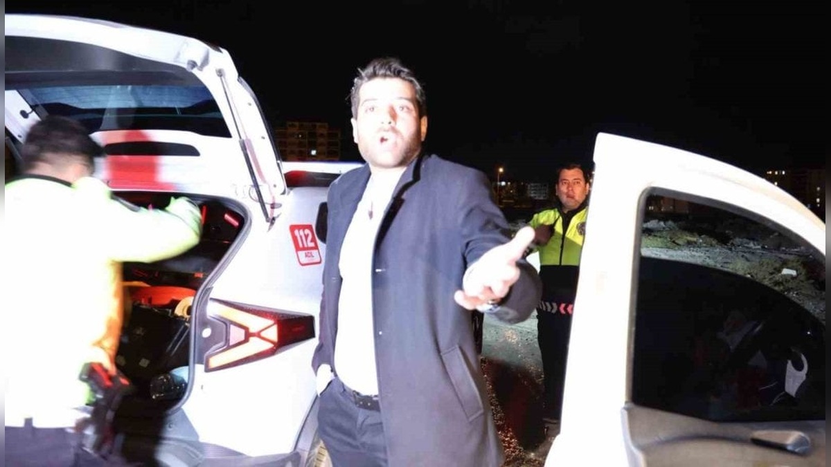 Aksaray'da 'dur' ihtarına uymayan sürücü yakalandı, 57 bin lira ceza ödeyecek