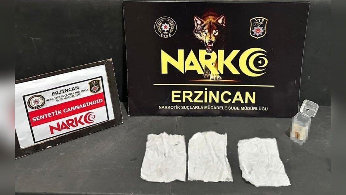 Erzincan'da 10 gram Bonzai ele geçirildi, 2 şüpheli gözaltına alındı