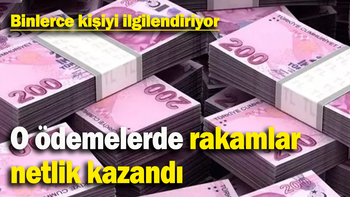 O ödemelerde rakamlar netlik kazandı: Binlerce kişiyi ilgilendiriyor