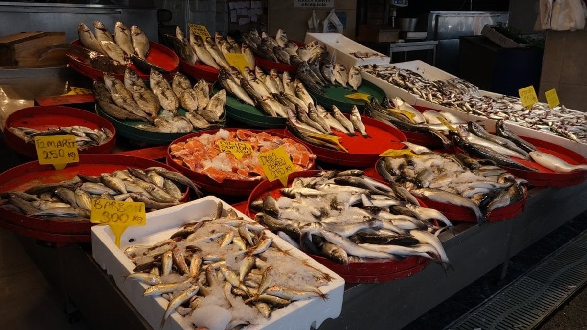 Trabzon'da av sezonu bitti, tezgahlar istavrit, mezgit ve somonla doldu