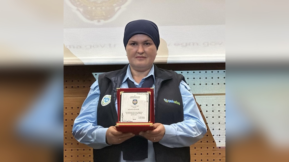 Tekirdağ'da yılın şoförü Şenay Kenar seçildi