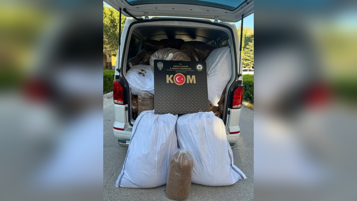 Amasya'da 1.5 milyon TL değerinde tütün ele geçirildi