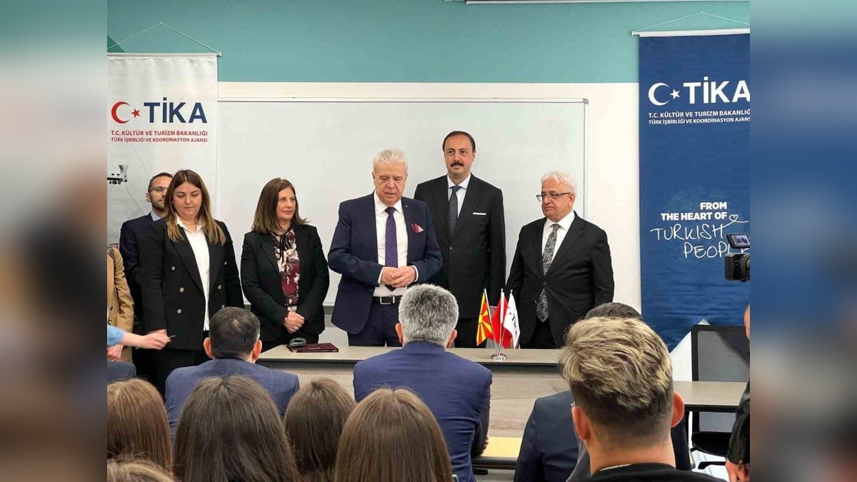 TİKA, Kuzey Makedonya'da Türkçe eğitim sınıflarını yeniledi