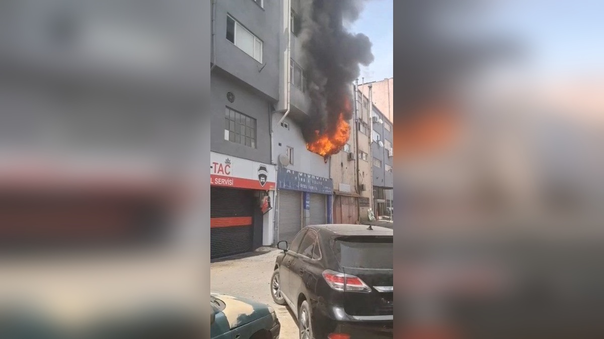 Kağıthane'de iş yeri yangını: 1 ölü, 1 yaralı