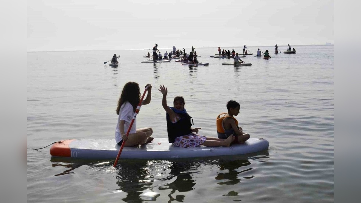 Mersin'de özel bireyler için kürek sörfü etkinliği: Denizin keyfini doyasıya yaşadılar