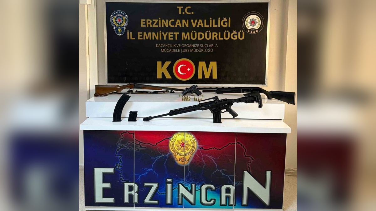 Erzincan'da sosyal medyadan silah paylaşan 2 kişi yakalandı